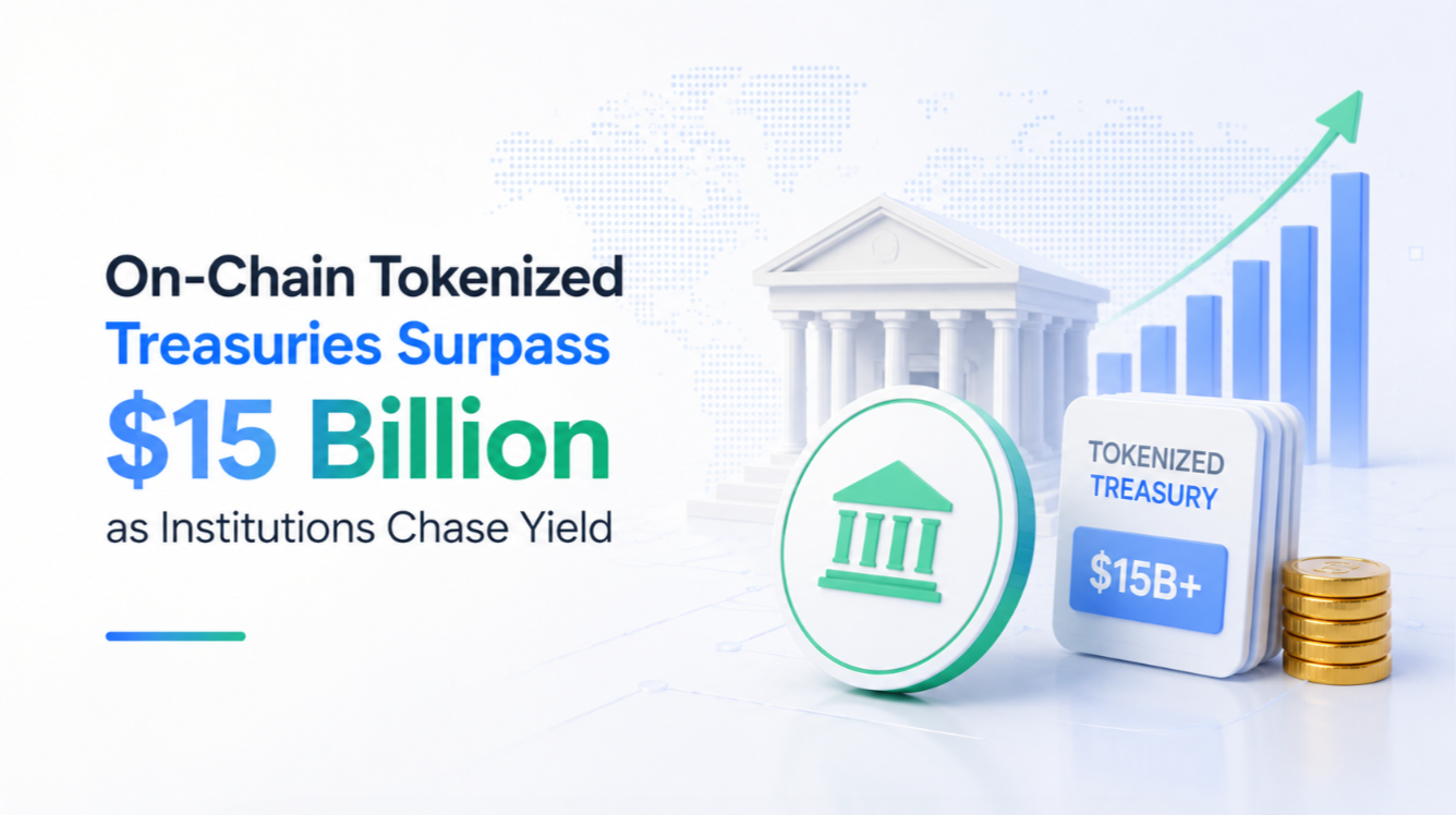 On-Chain Tokenized Treasuries Surpass $15 Billion as Institutions Chase Yield