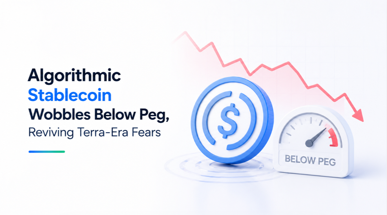 Algorithmic Stablecoin Wobbles Below Peg, Reviving Terra-Era Fears
