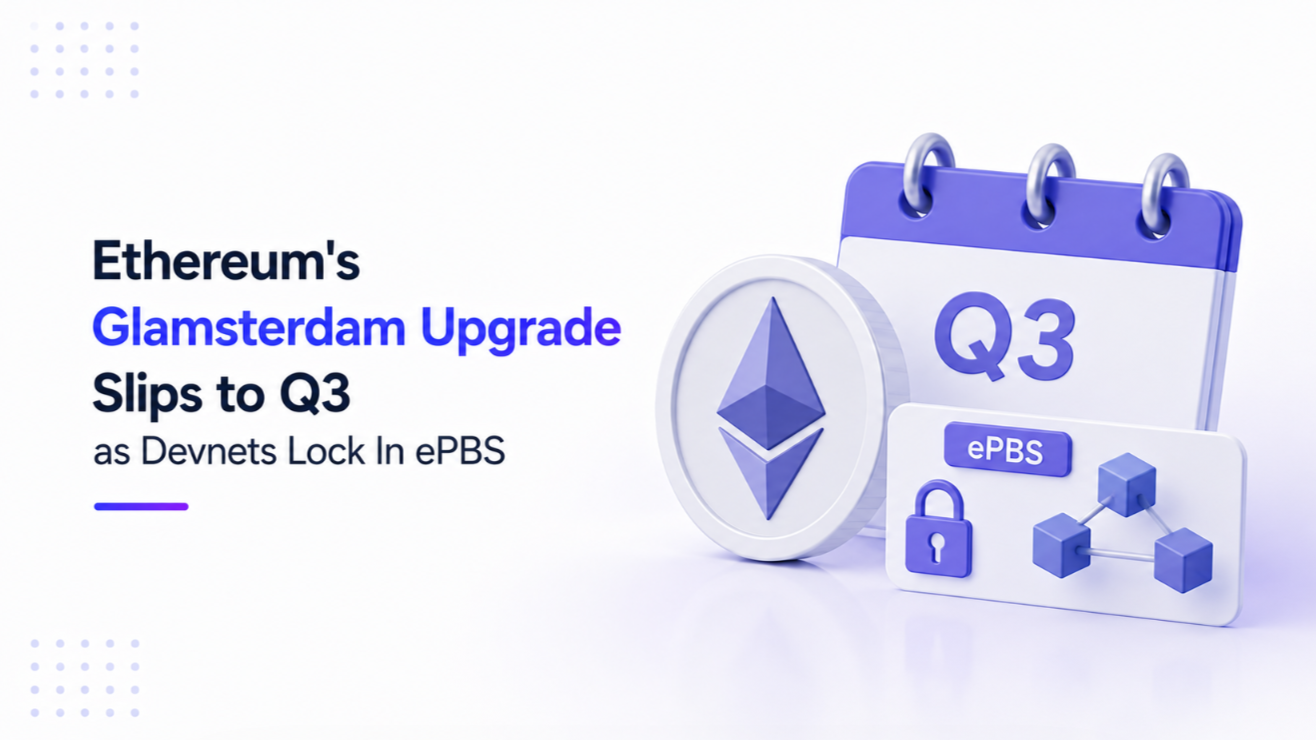 Ethereum's Glamsterdam Upgrade Slips to Q3 as Devnets Lock In ePBS