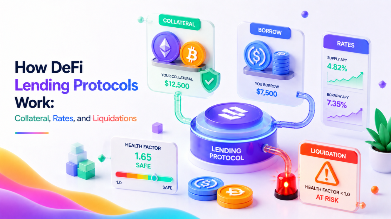 How DeFi Lending Protocols Work: Collateral, Rates, and Liquidations