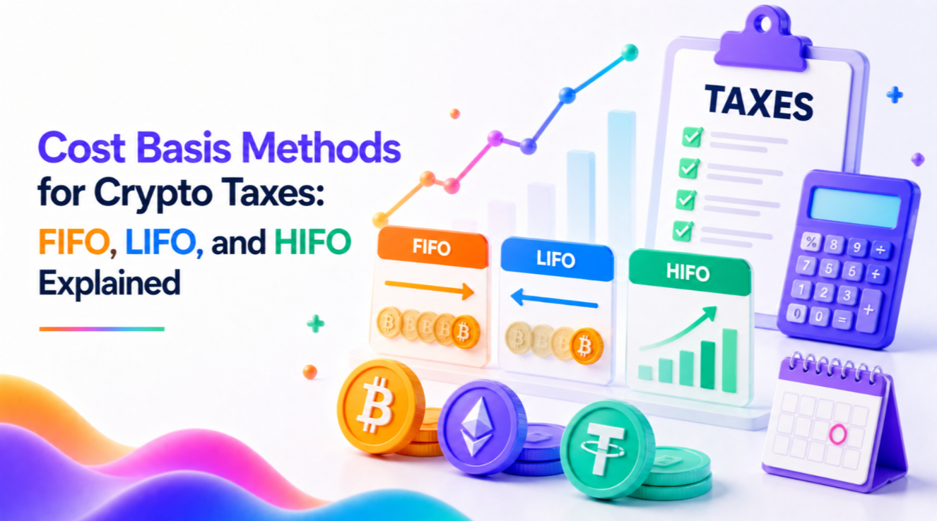 Cost Basis Methods for Crypto Taxes: FIFO, LIFO, and HIFO Explained