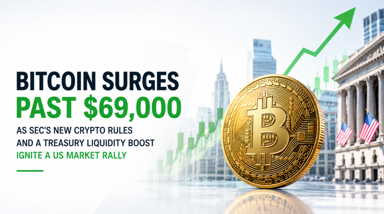 Bitcoin Surges Past $69,000 as SEC's New Crypto Rules and a Treasury Liquidity Boost Ignite a US Market Rally
