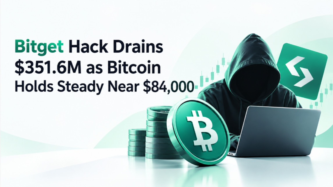 Bitget Hack Drains $351.6M as Bitcoin Holds Steady Near $84,000