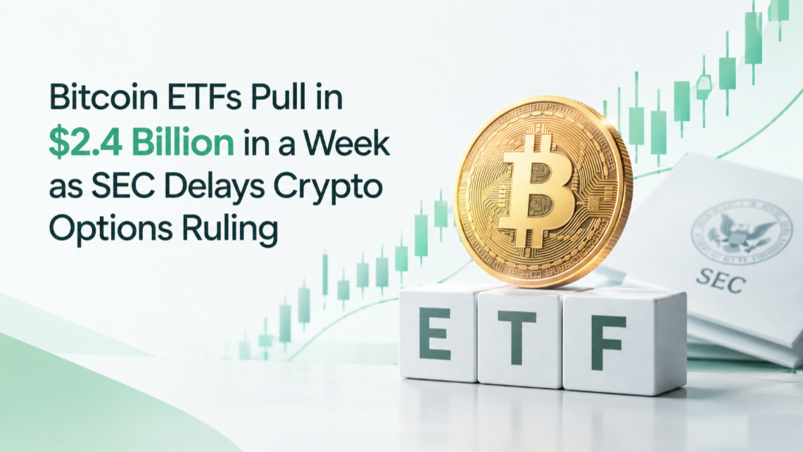 Bitcoin ETFs Pull in $2.4 Billion in a Week as SEC Delays Crypto Options Ruling