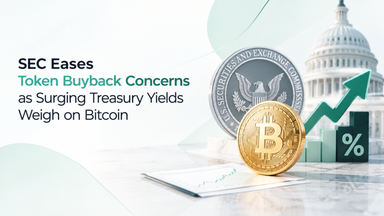 SEC Eases Token Buyback Concerns as Surging Treasury Yields Weigh on Bitcoin